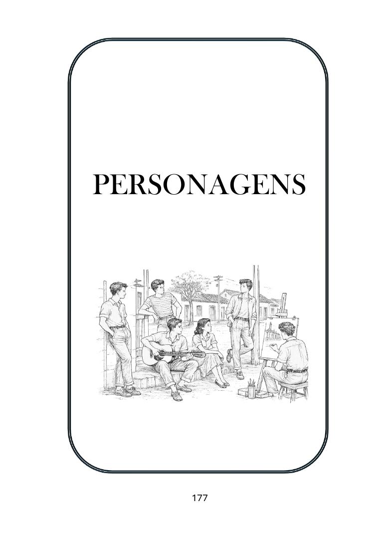 Primeira página de Personagens